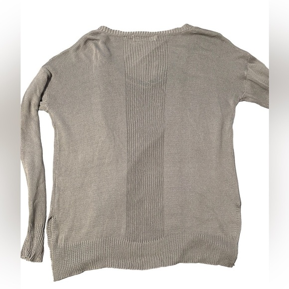 ASTR the label gray lightweight oversized split hem pullover v-neck XS - Picture 4 of 11